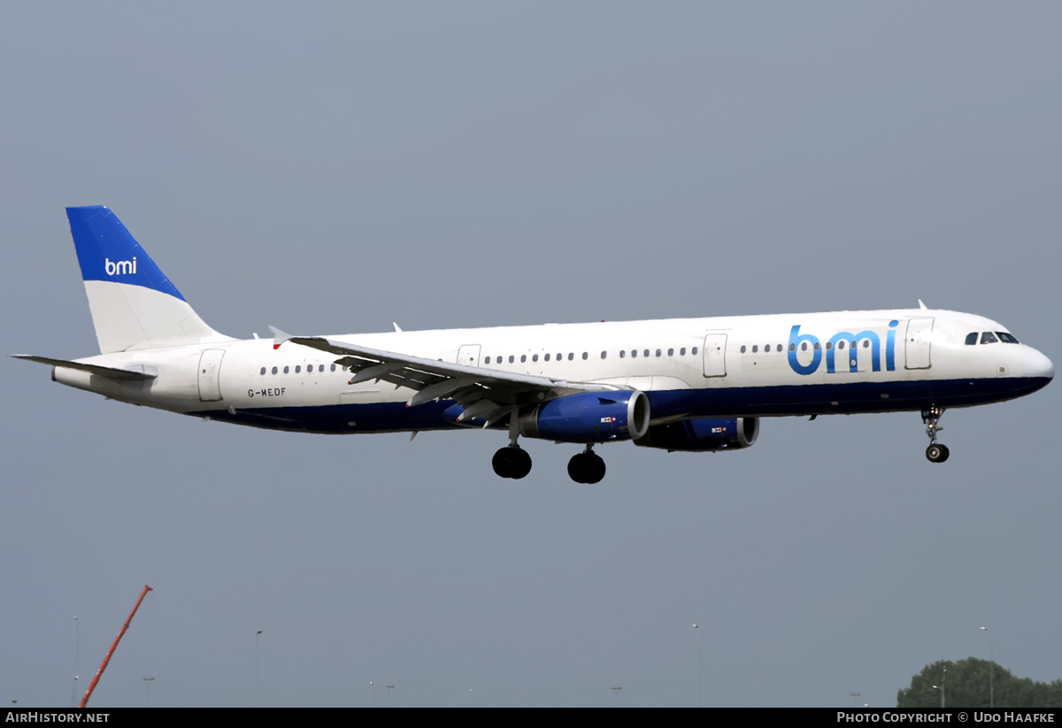 Aircraft Photo of G-MEDF | Airbus A321-231 | BMI - British Midland International | AirHistory.net #596802