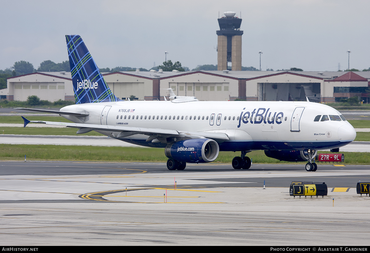 Aircraft Photo of N768JB | Airbus A320-232 | JetBlue Airways | AirHistory.net #596804