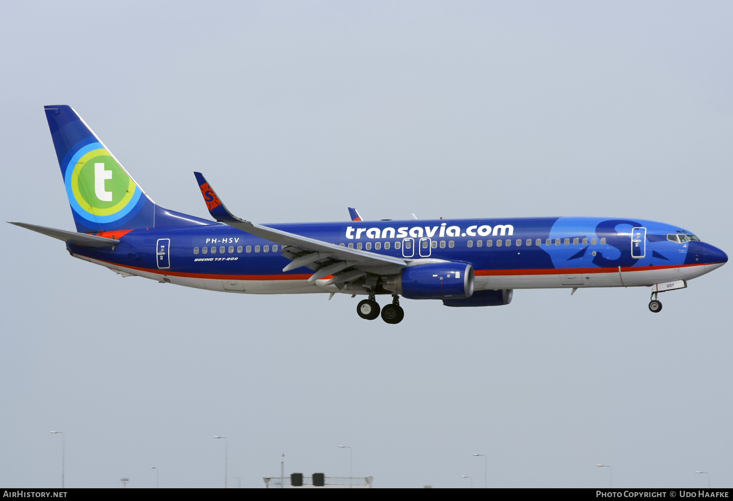Aircraft Photo of PH-HSV | Boeing 737-8BK | Transavia | AirHistory.net #596805