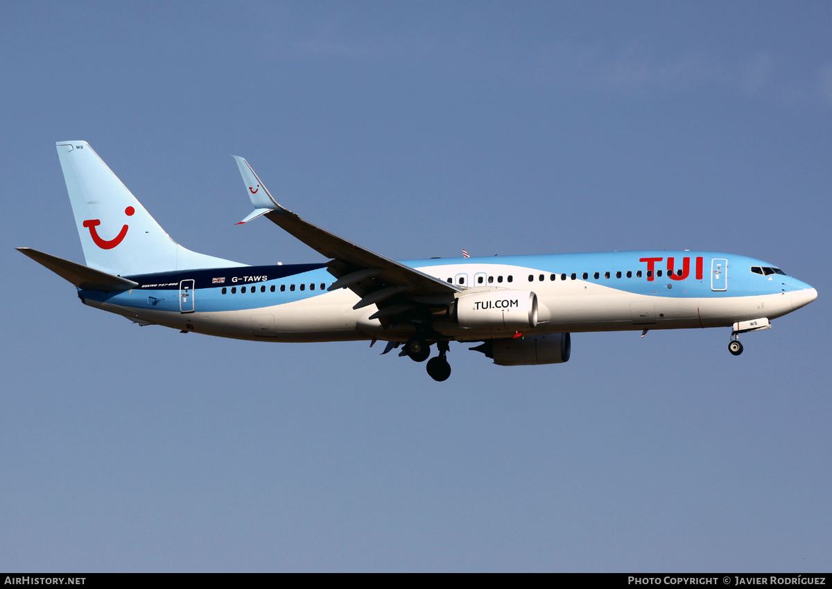Aircraft Photo of G-TAWS | Boeing 737-8K5 | TUI | AirHistory.net #596840