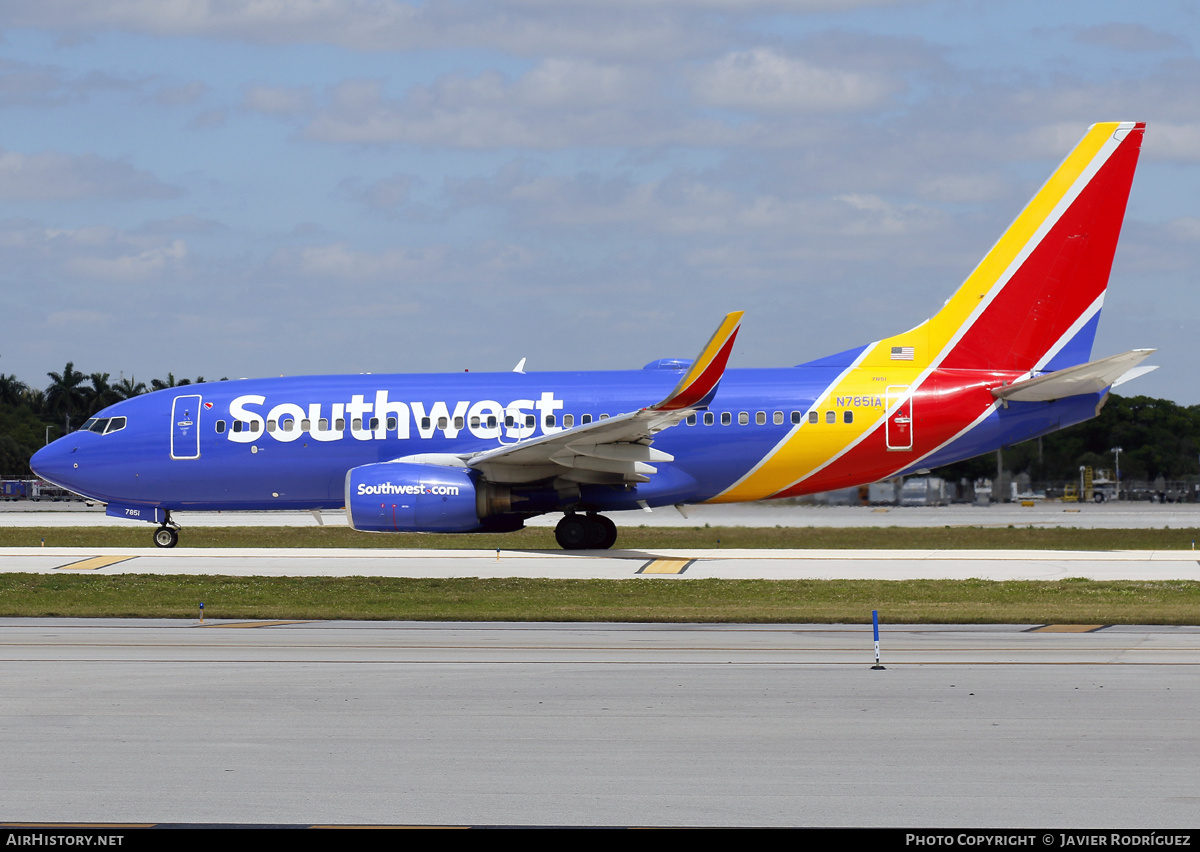 Aircraft Photo of N7851A | Boeing 737-7Q8 | Southwest Airlines | AirHistory.net #596856