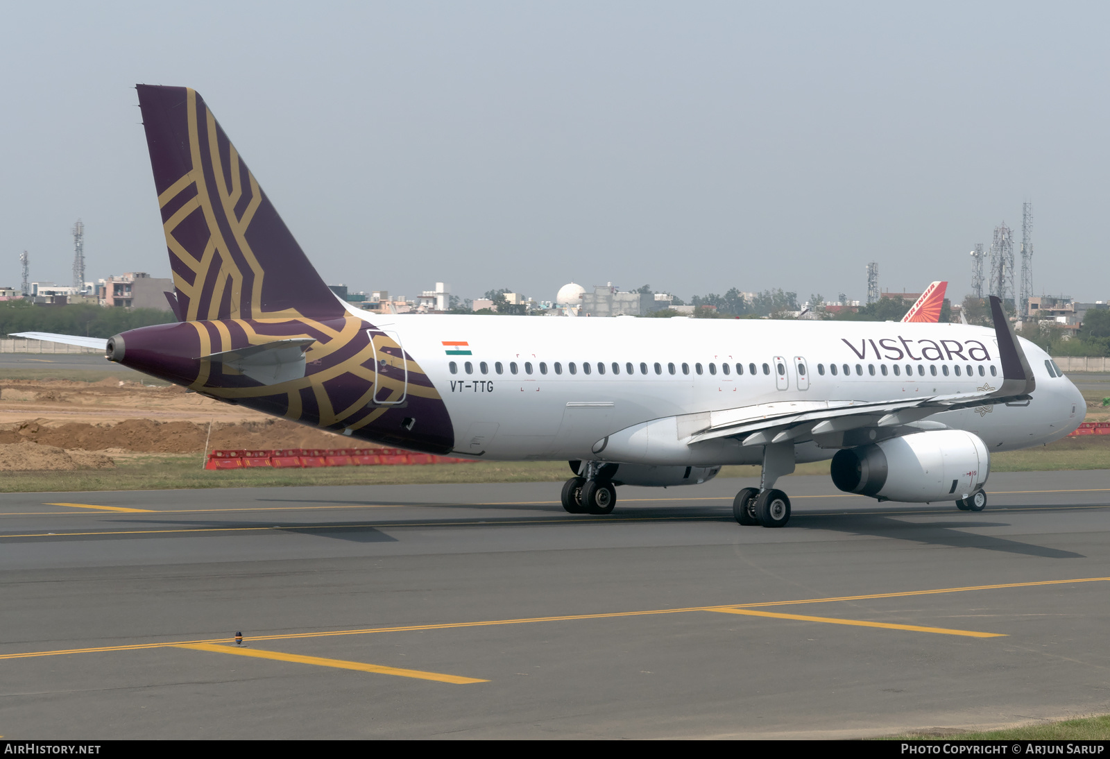 Aircraft Photo of VT-TTG | Airbus A320-232 | Vistara | AirHistory.net #596883