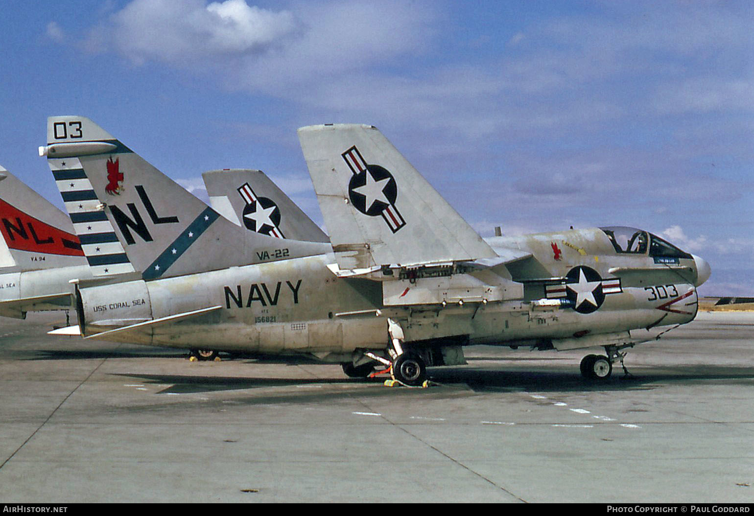 Aircraft Photo of 156821 | LTV A-7E Corsair II | USA - Navy | AirHistory.net #596885