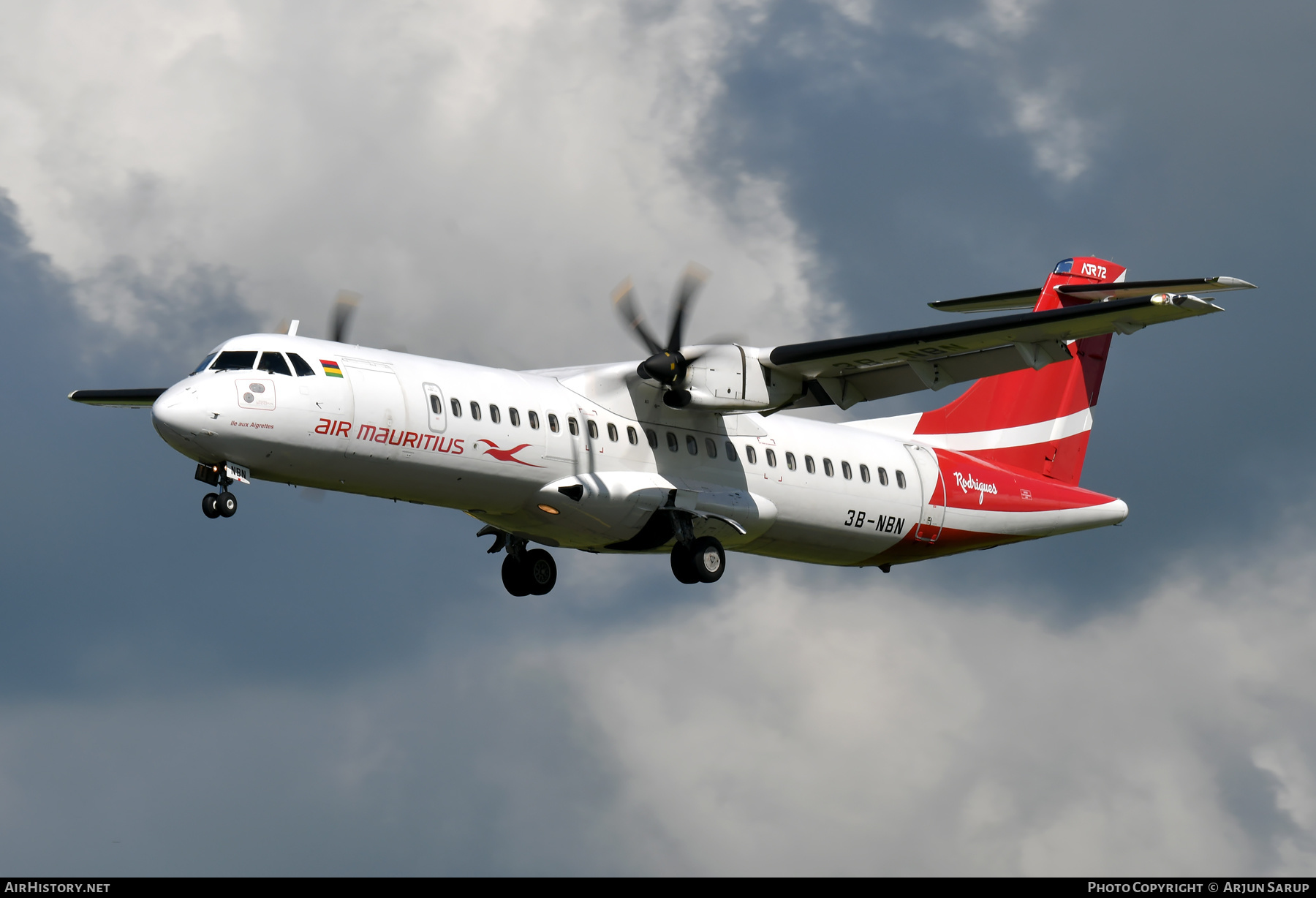 Aircraft Photo of 3B-NBN | ATR ATR-72-500 (ATR-72-212A) | Air Mauritius | AirHistory.net #596941