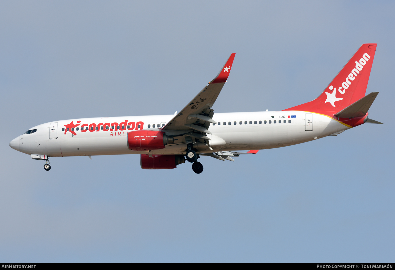 Aircraft Photo of 9H-TJE | Boeing 737-85R | Corendon Airlines | AirHistory.net #596948