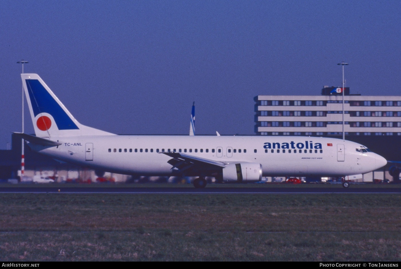 Aircraft Photo of TC-ANL | Boeing 737-4Q8 | Air Anatolia | AirHistory.net #596988