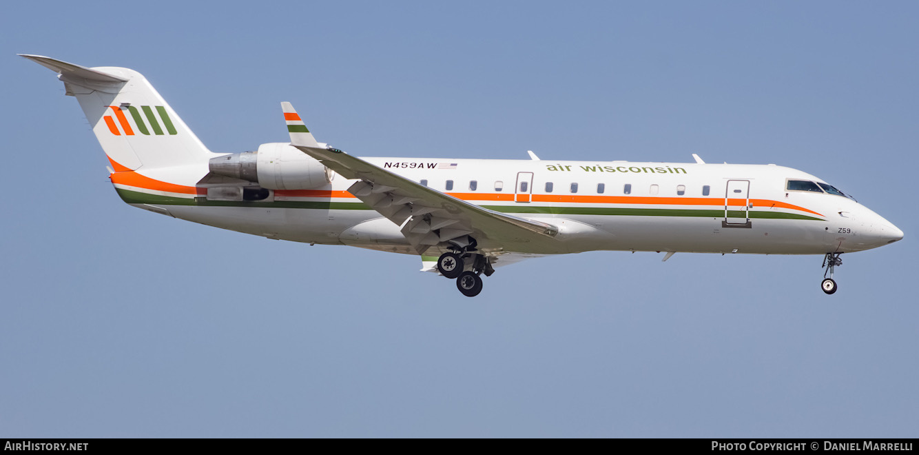 Aircraft Photo of N459AW | Bombardier CRJ-200LR (CL-600-2B19) | Air Wisconsin | AirHistory.net #597148