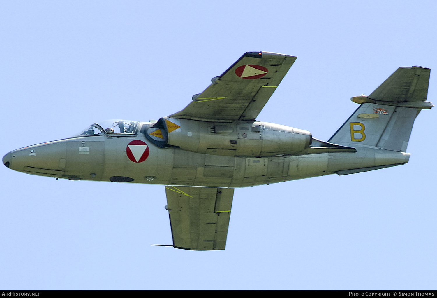 Aircraft Photo of YB-02 / B yellow | Saab 105OE | Austria - Air Force | AirHistory.net #597194