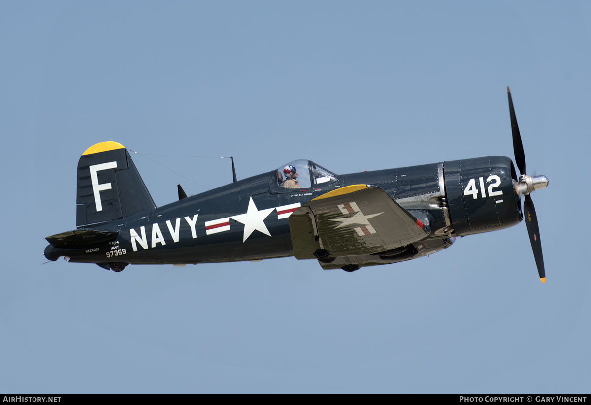 Aircraft Photo of N240CF / NX240CF / 97359 | Vought F4U-4 Corsair | USA - Navy | AirHistory.net #597266