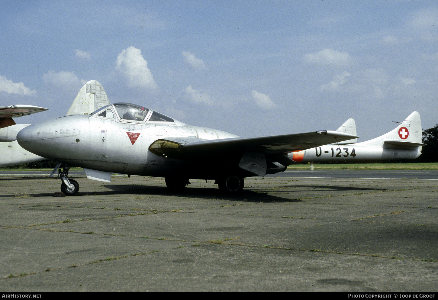 Aircraft Photo of U-1234 | De Havilland D.H. 115 Vampire T55 | Switzerland - Air Force | AirHistory.net #597270