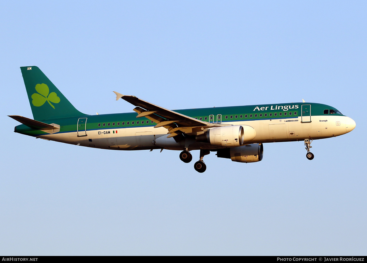 Aircraft Photo of EI-GAM | Airbus A320-214 | Aer Lingus | AirHistory.net #597284