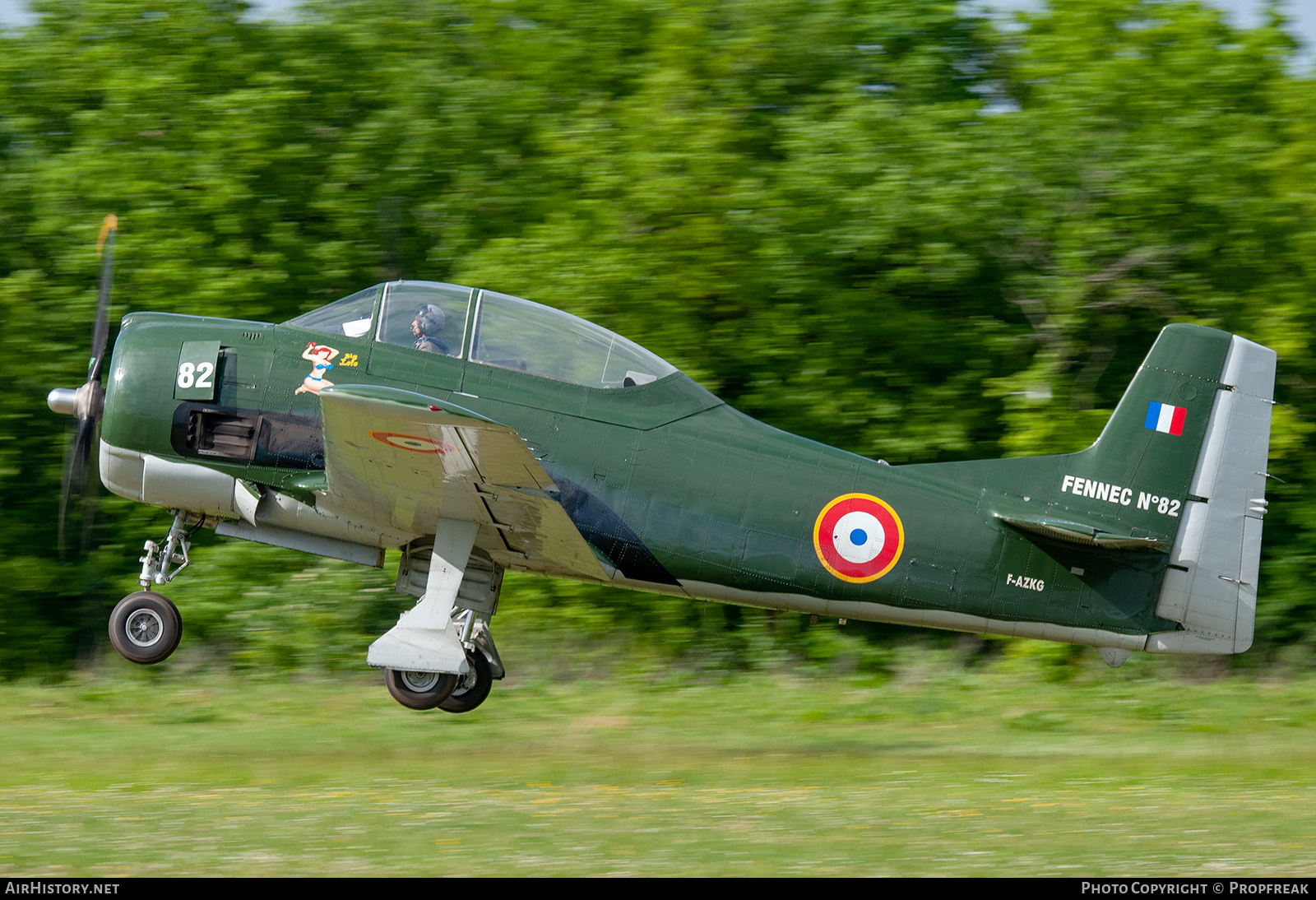 Aircraft Photo of F-AZKG / 82 | North American T-28A Fennec | France - Air Force | AirHistory.net #597301