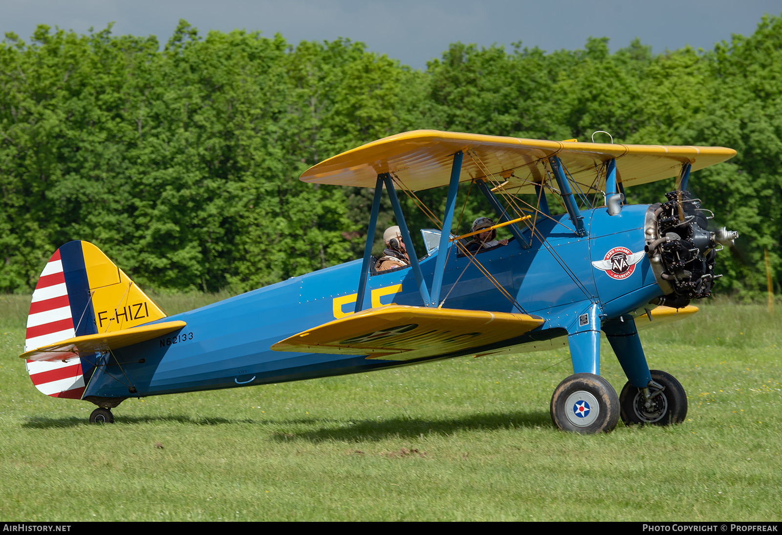 Aircraft Photo of F-HIZI / N62133 | Boeing PT-17 Kaydet (A75N1) | AVA - Aero Vintage Academy | USA - Air Force | AirHistory.net #597496