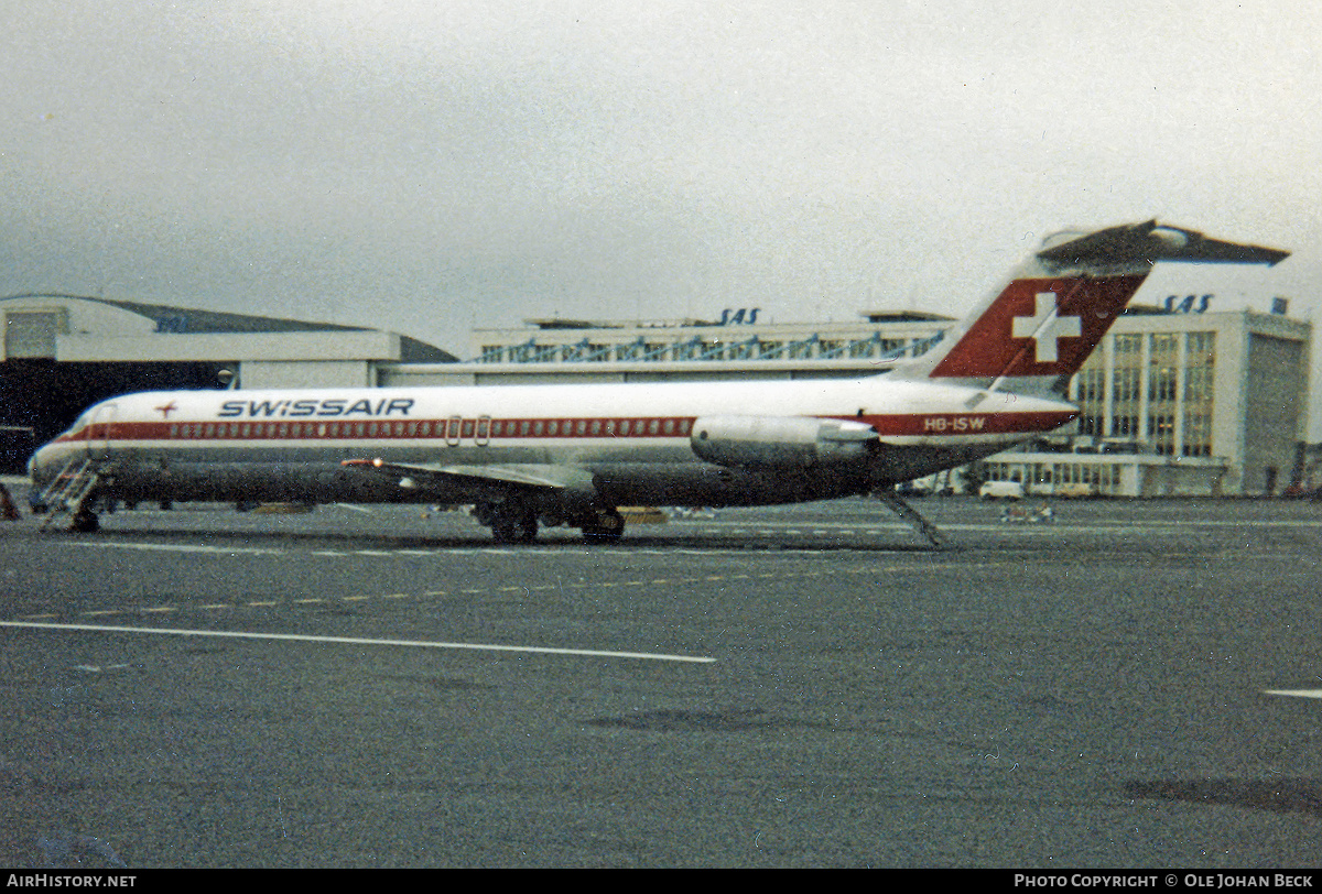 Aircraft Photo of HB-ISW | McDonnell Douglas DC-9-51 | Swissair | AirHistory.net #597516