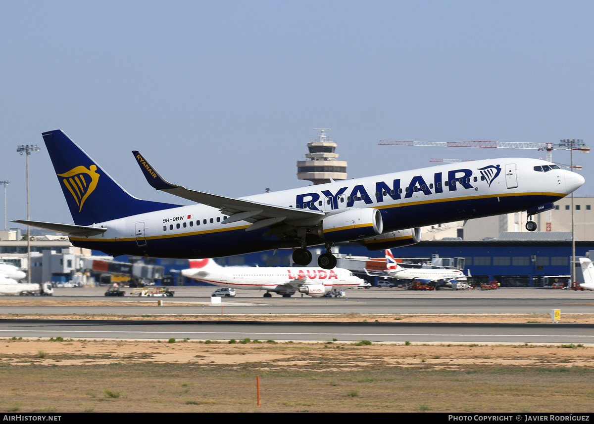 Aircraft Photo of 9H-QBW | Boeing 737-8AS | Ryanair | AirHistory.net #597535