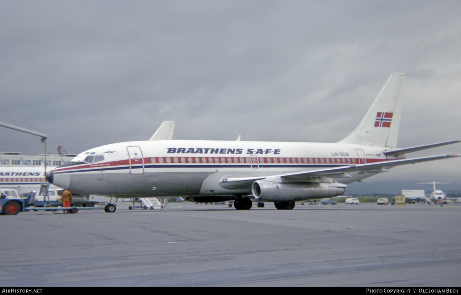 Aircraft Photo of LN-SUB | Boeing 737-205/Adv | Braathens SAFE | AirHistory.net #597568