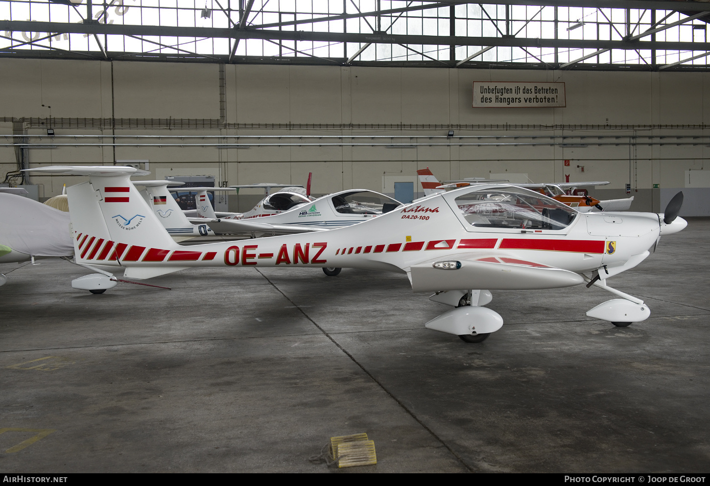 Aircraft Photo of OE-ANZ | Diamond DA20A-1 Katana | Weisse Möwe Wels | AirHistory.net #597576