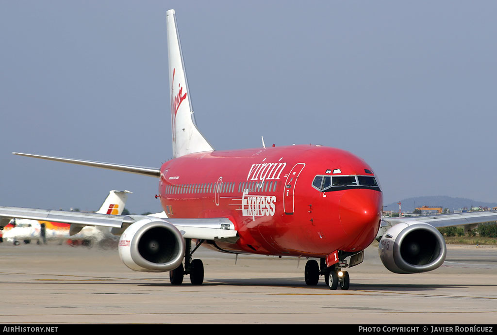 Aircraft Photo of OO-VEX | Boeing 737-36N | Virgin Express | AirHistory.net #597614