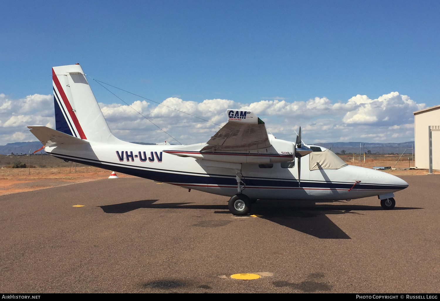 Aircraft Photo of VH-UJV | North American Rockwell 500S Shrike Commander | GAMair - General Aviation Maintenance | AirHistory.net #597679