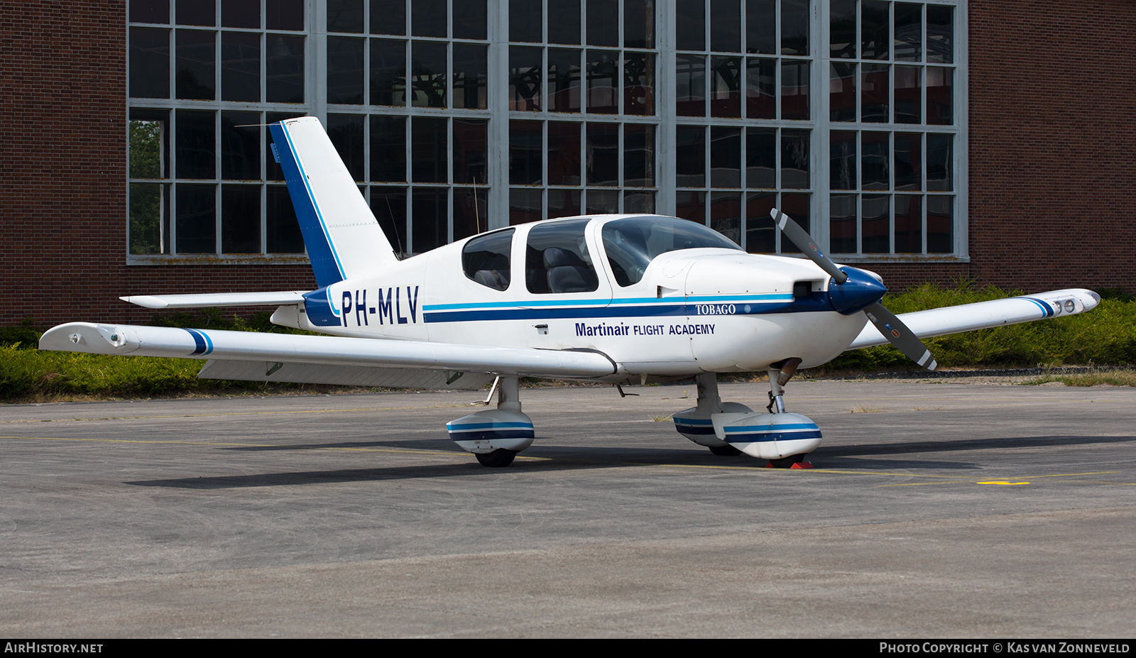 Aircraft Photo of PH-MLV | Socata TB-10 Tobago | Martinair Vliegschool | AirHistory.net #597755