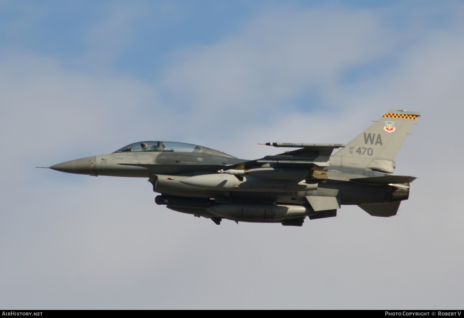 Aircraft Photo of 91-0470 / AF91-470 | Lockheed Martin F-16DM Fighting Falcon | USA - Air Force | AirHistory.net #597803