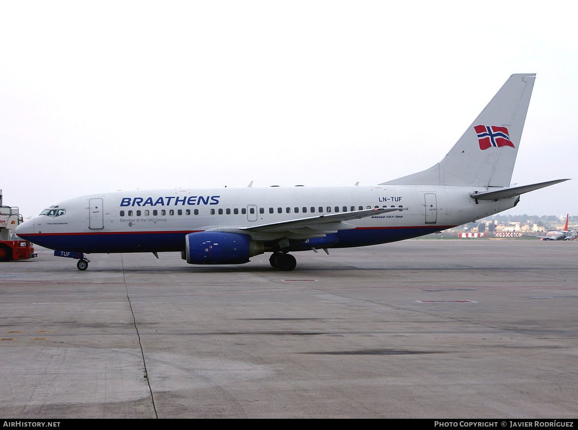 Aircraft Photo of LN-TUF | Boeing 737-705 | Braathens | AirHistory.net #597821