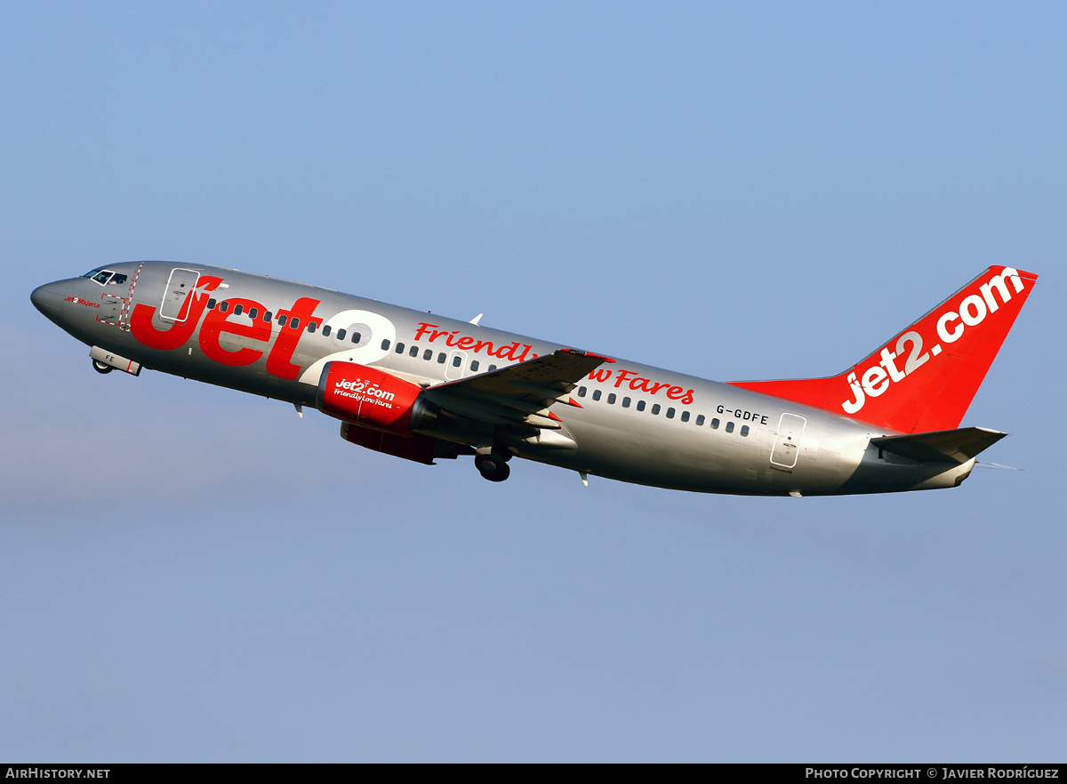 Aircraft Photo of G-GDFE | Boeing 737-3Q8(QC) | Jet2 | AirHistory.net #597824