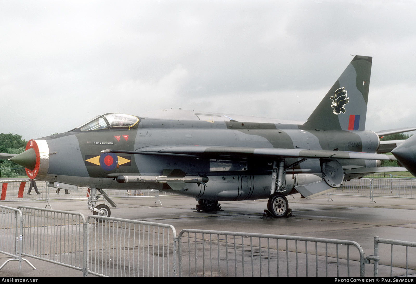 Aircraft Photo of XR724 | English Electric Lightning F6 | UK - Air Force | AirHistory.net #597844