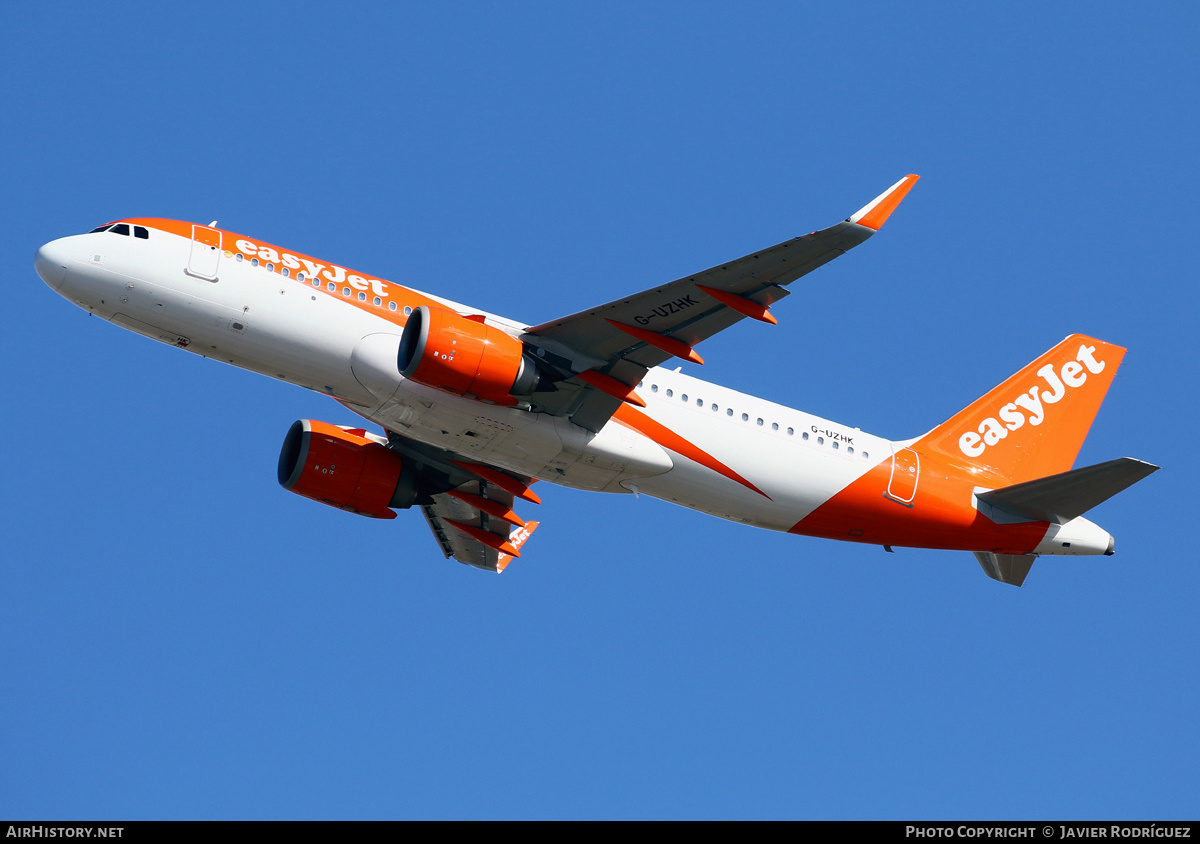 Aircraft Photo of G-UZHK | Airbus A320-251N | EasyJet | AirHistory.net #597855