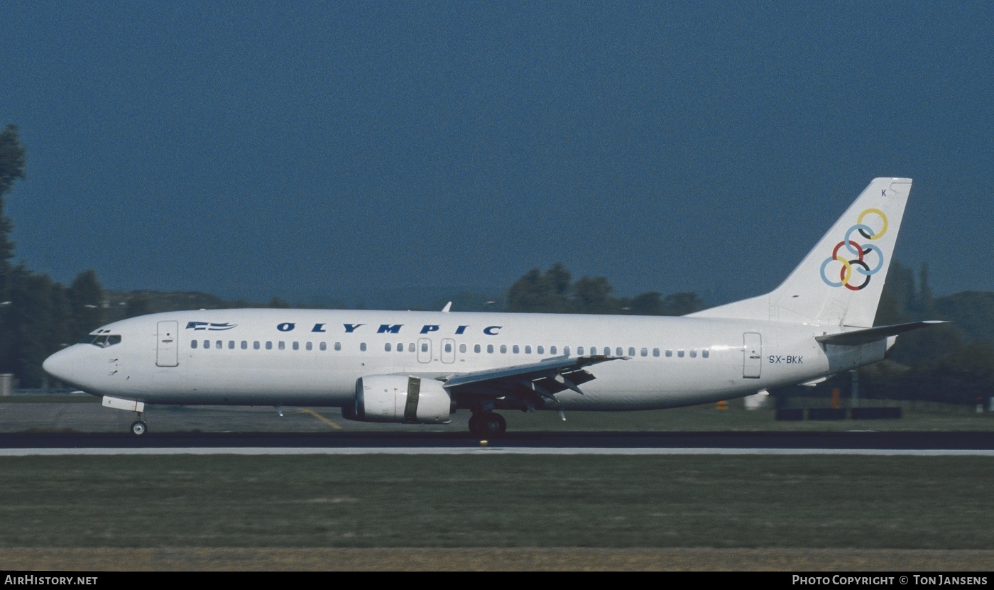 Aircraft Photo of SX-BKK | Boeing 737-4Q8 | Olympic | AirHistory.net #597865