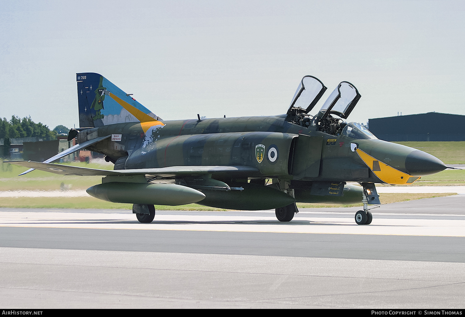 Aircraft Photo of 7519 / 69-7519 | McDonnell Douglas RF-4E Phantom II | Greece - Air Force | AirHistory.net #597909