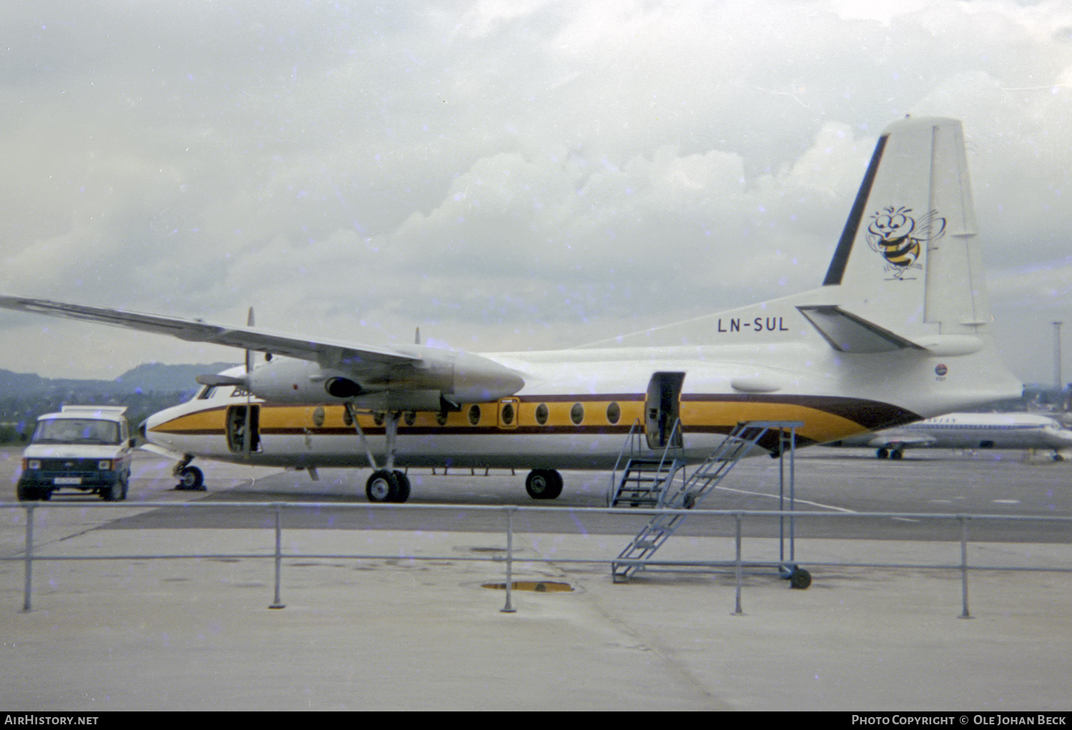 Aircraft Photo of LN-SUL | Fokker F27-100 Friendship | Busy Bee of Norway | AirHistory.net #597927