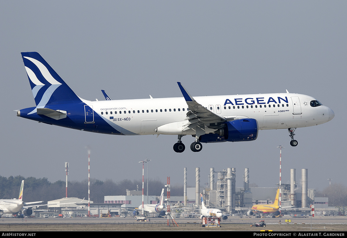 Aircraft Photo of SX-NEO | Airbus A320-271N | Aegean Airlines | AirHistory.net #597930