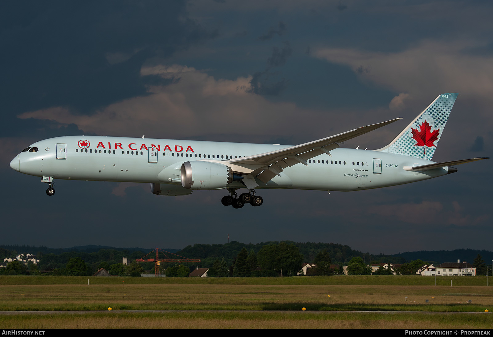 Aircraft Photo of C-FGHZ | Boeing 787-9 Dreamliner | Air Canada | AirHistory.net #597953