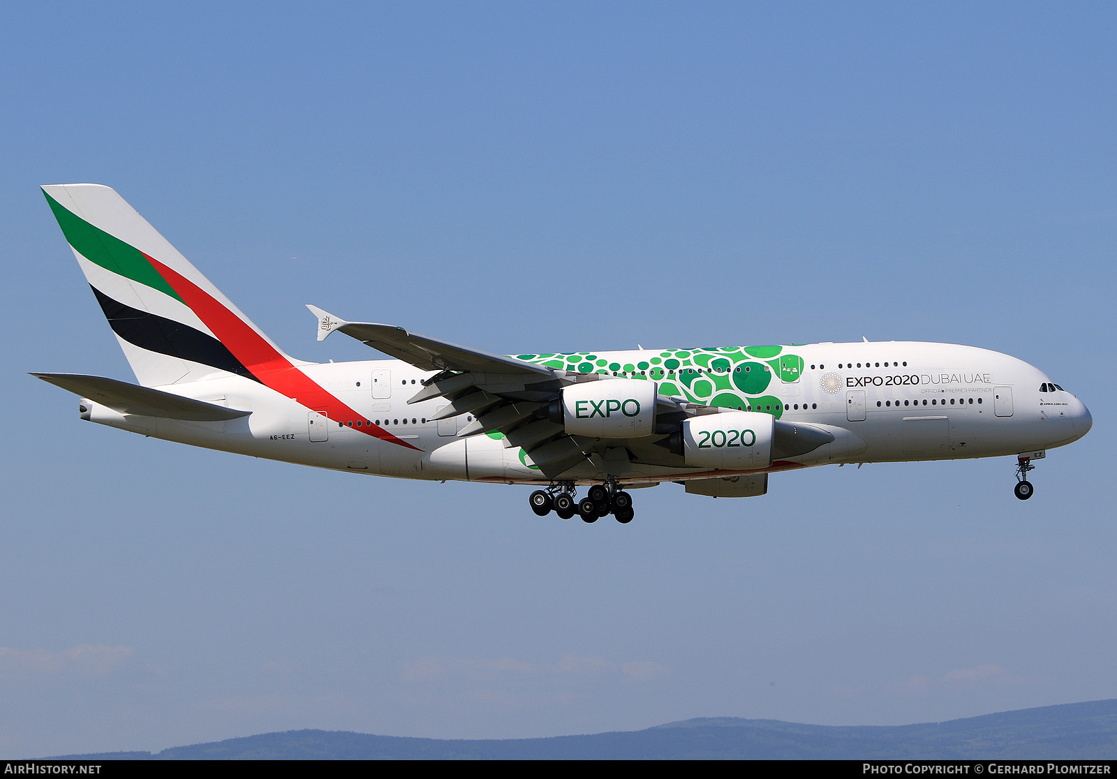 Aircraft Photo of A6-EEZ | Airbus A380-861 | Emirates | AirHistory.net #598009