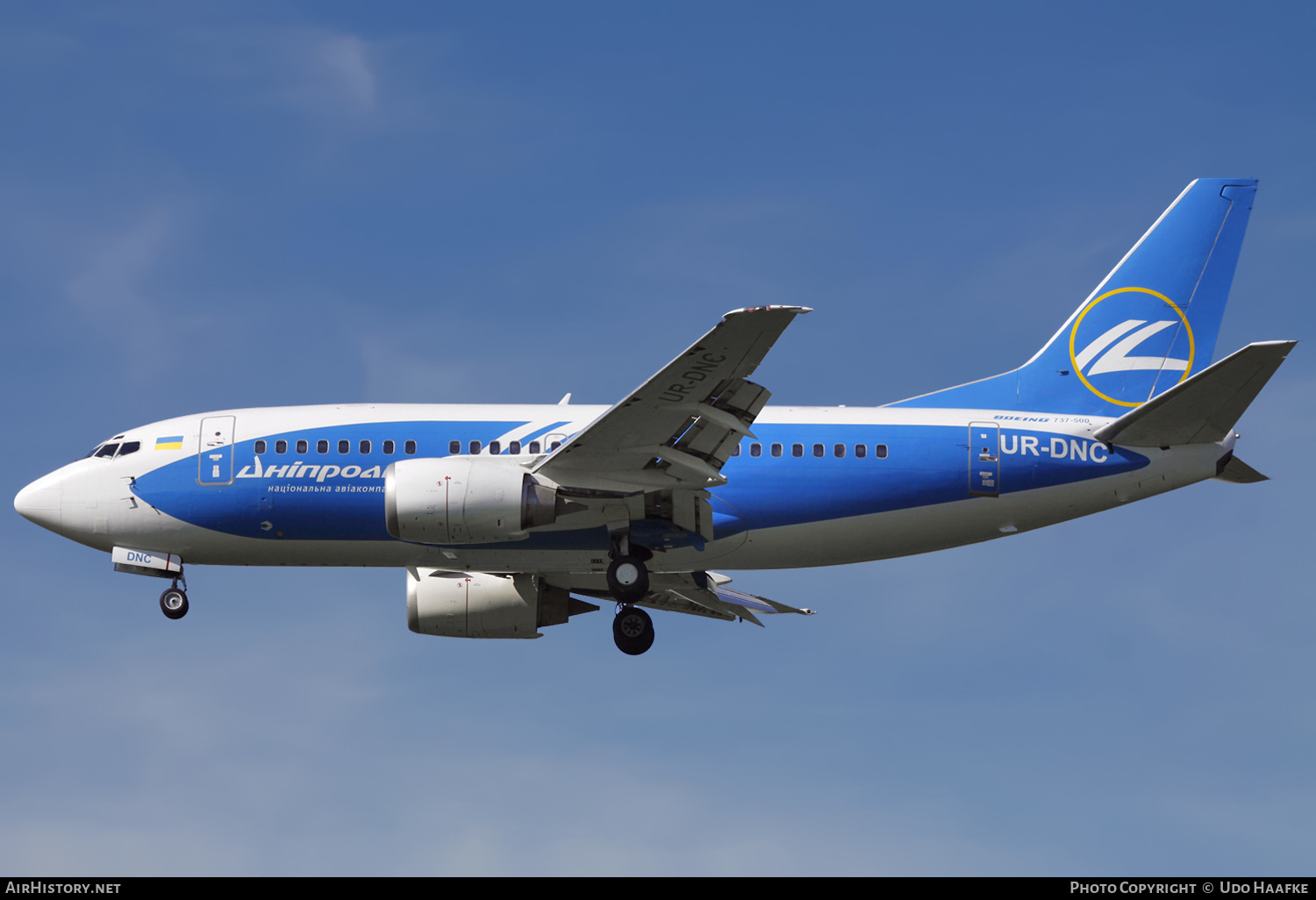 Aircraft Photo of UR-DNC | Boeing 737-5L9 | Dniproavia | AirHistory.net #598061