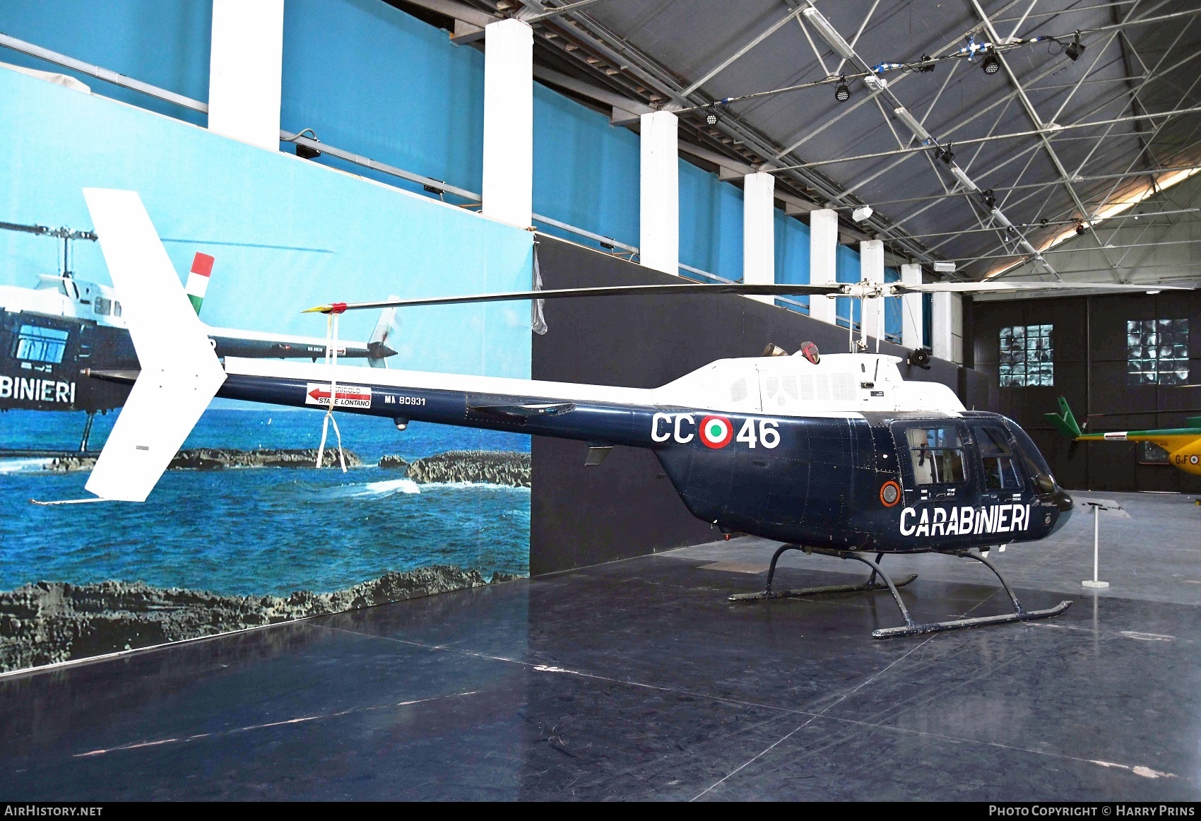 Aircraft Photo of MM80931 | Bell AB-206C-1 JetRanger | Italy - Carabinieri | AirHistory.net #598097