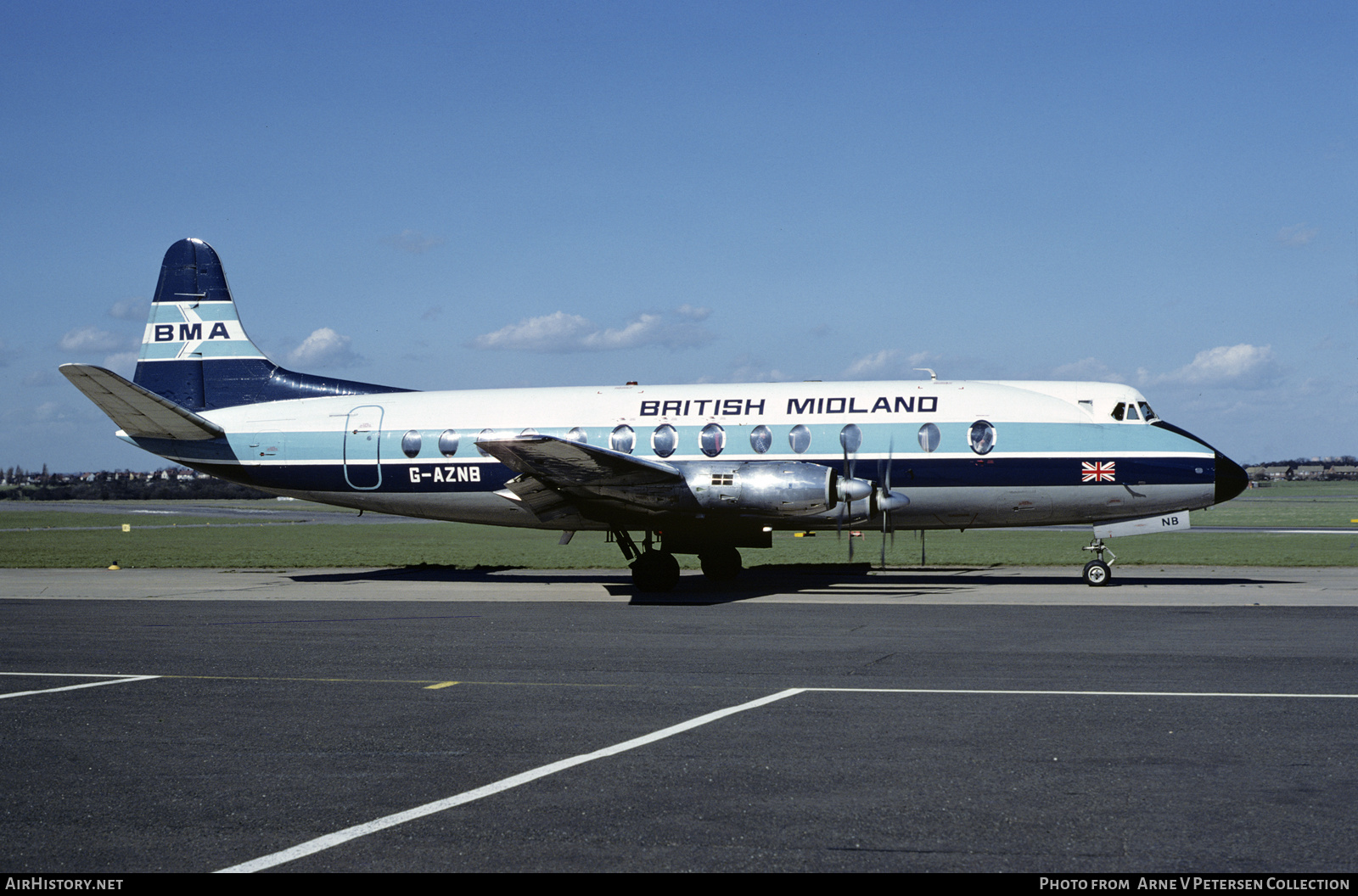 Aircraft Photo of G-AZNB | Vickers 813 Viscount | British Midland Airways - BMA | AirHistory.net #598139