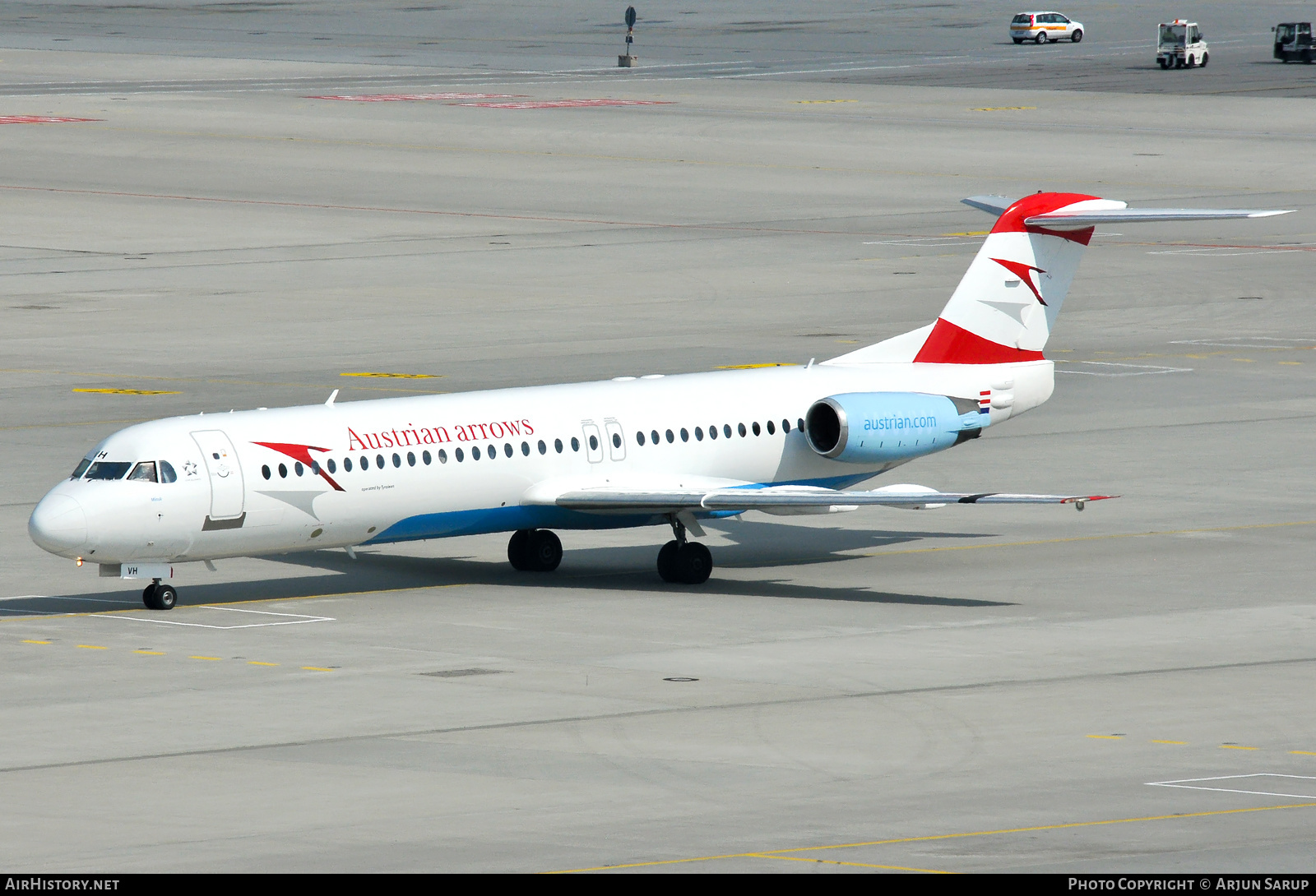 Aircraft Photo of OE-LVH | Fokker 100 (F28-0100) | Austrian Arrows | AirHistory.net #598178