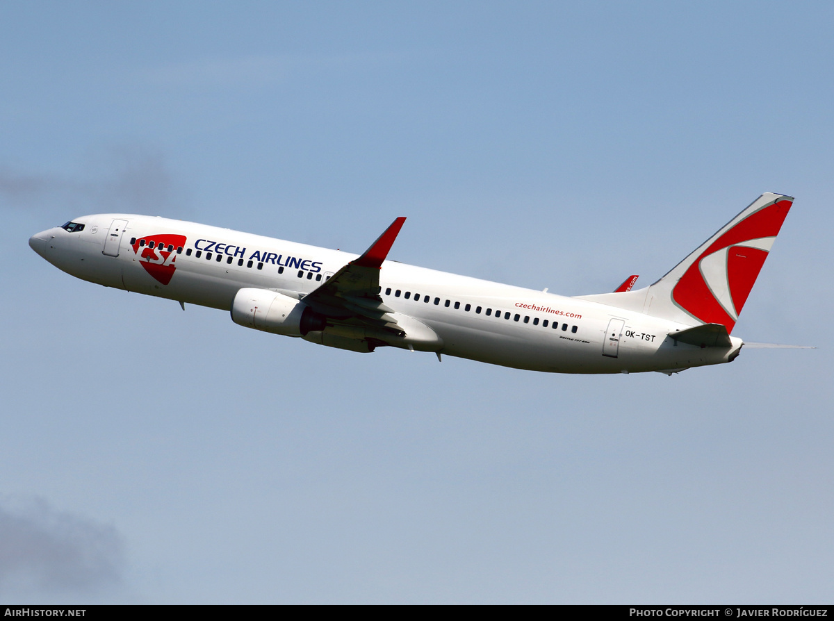 Aircraft Photo of OK-TST | Boeing 737-86N | ČSA - Czech Airlines | AirHistory.net #598190