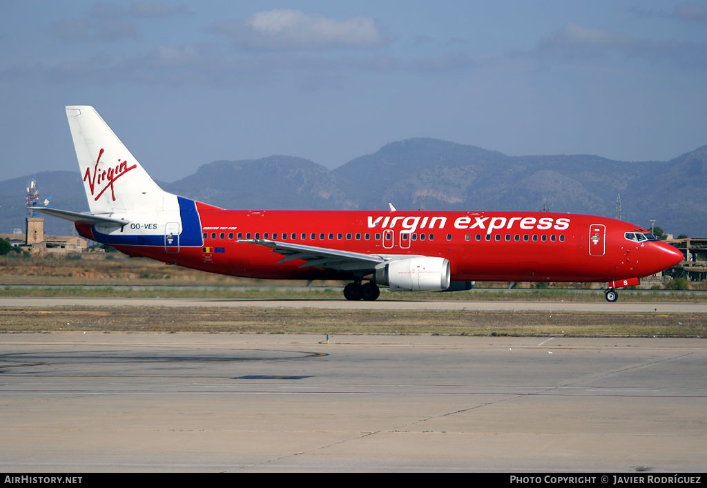 Aircraft Photo of OO-VES | Boeing 737-43Q | Virgin Express | AirHistory.net #598192