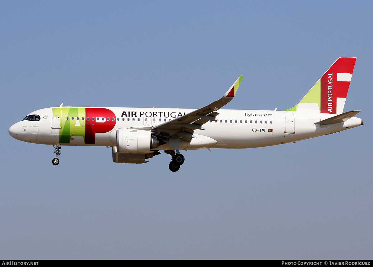 Aircraft Photo of CS-TVI | Airbus A320-251N | TAP Air Portugal | AirHistory.net #598195