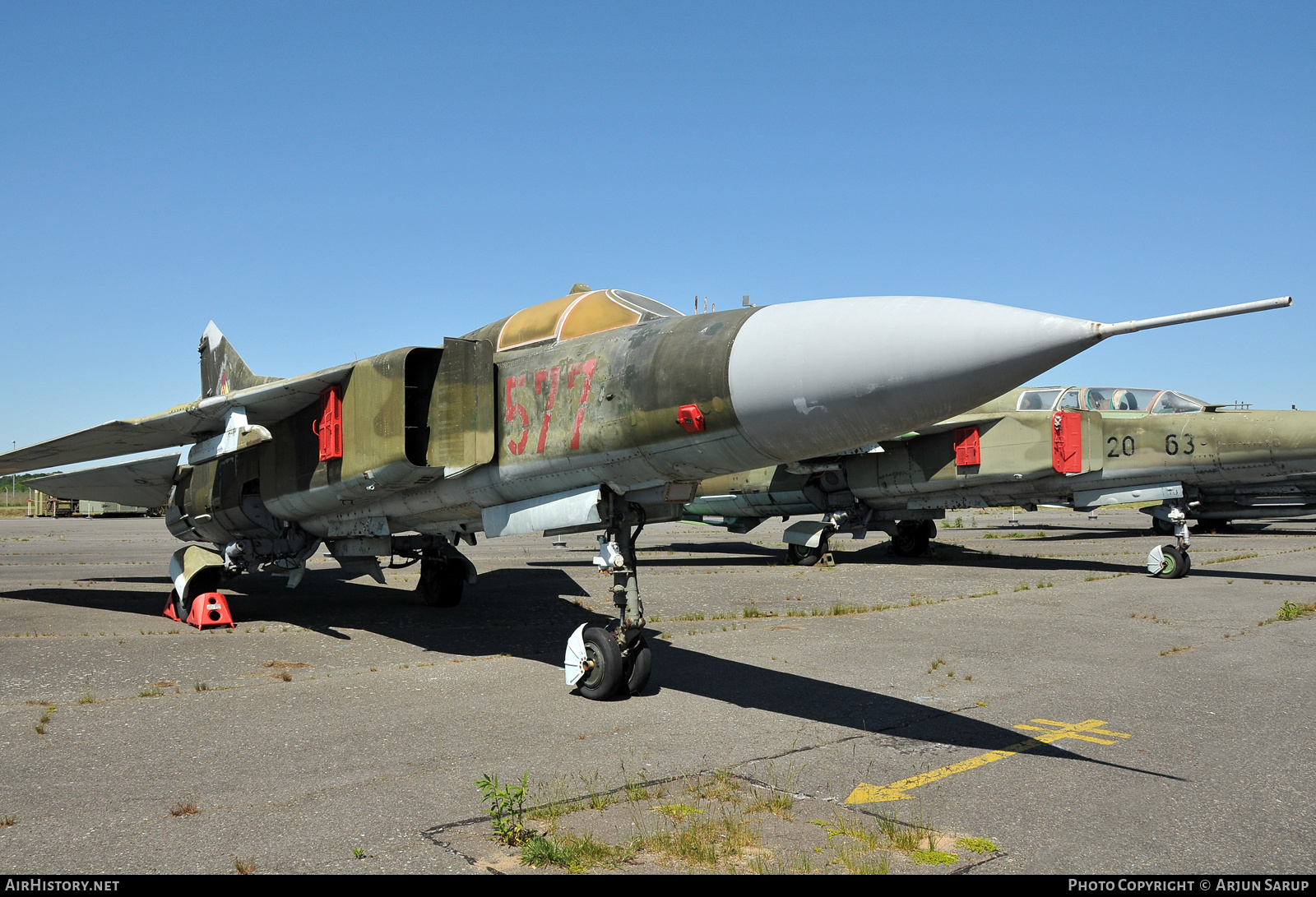 Aircraft Photo of 577 | Mikoyan-Gurevich MiG-23MF | East Germany - Air Force | AirHistory.net #598205