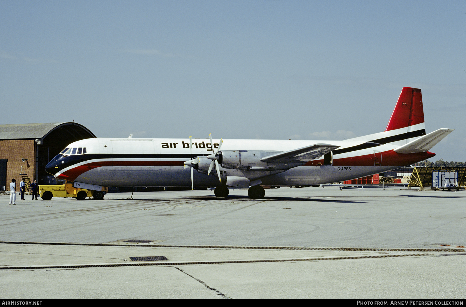 Aircraft Photo of G-APES | Vickers 953C Merchantman | Air Bridge | AirHistory.net #598230