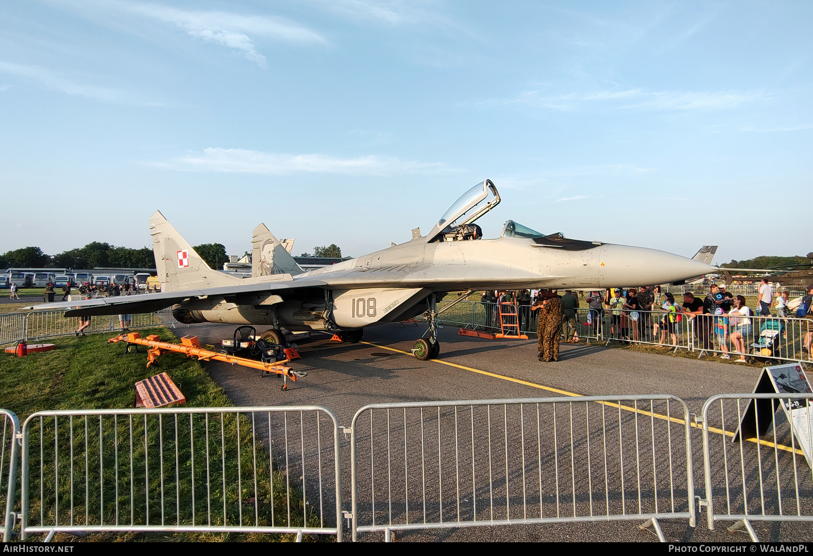 Aircraft Photo of 108 | Mikoyan-Gurevich MiG-29A (9-12A) | Poland - Air Force | AirHistory.net #598260