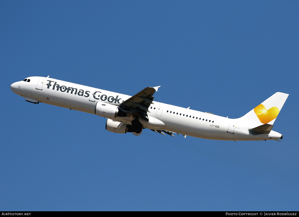 Aircraft Photo of LY-VEE | Airbus A321-211 | Thomas Cook Airlines | AirHistory.net #598271