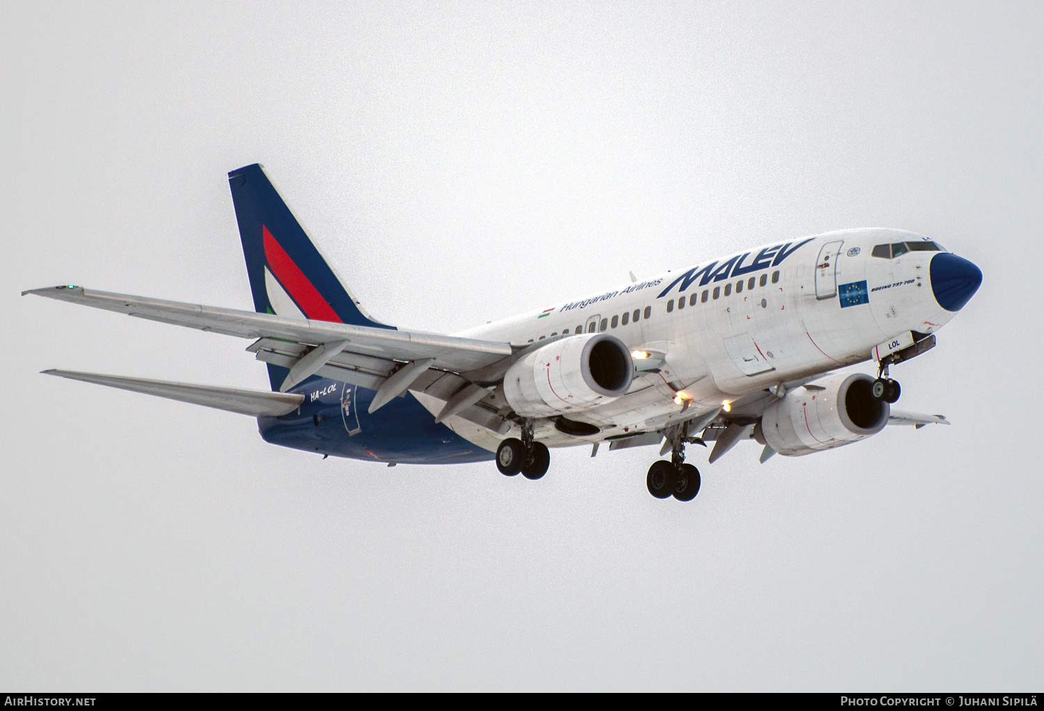 Aircraft Photo of HA-LOL | Boeing 737-7Q8 | Malév - Hungarian Airlines | AirHistory.net #598297