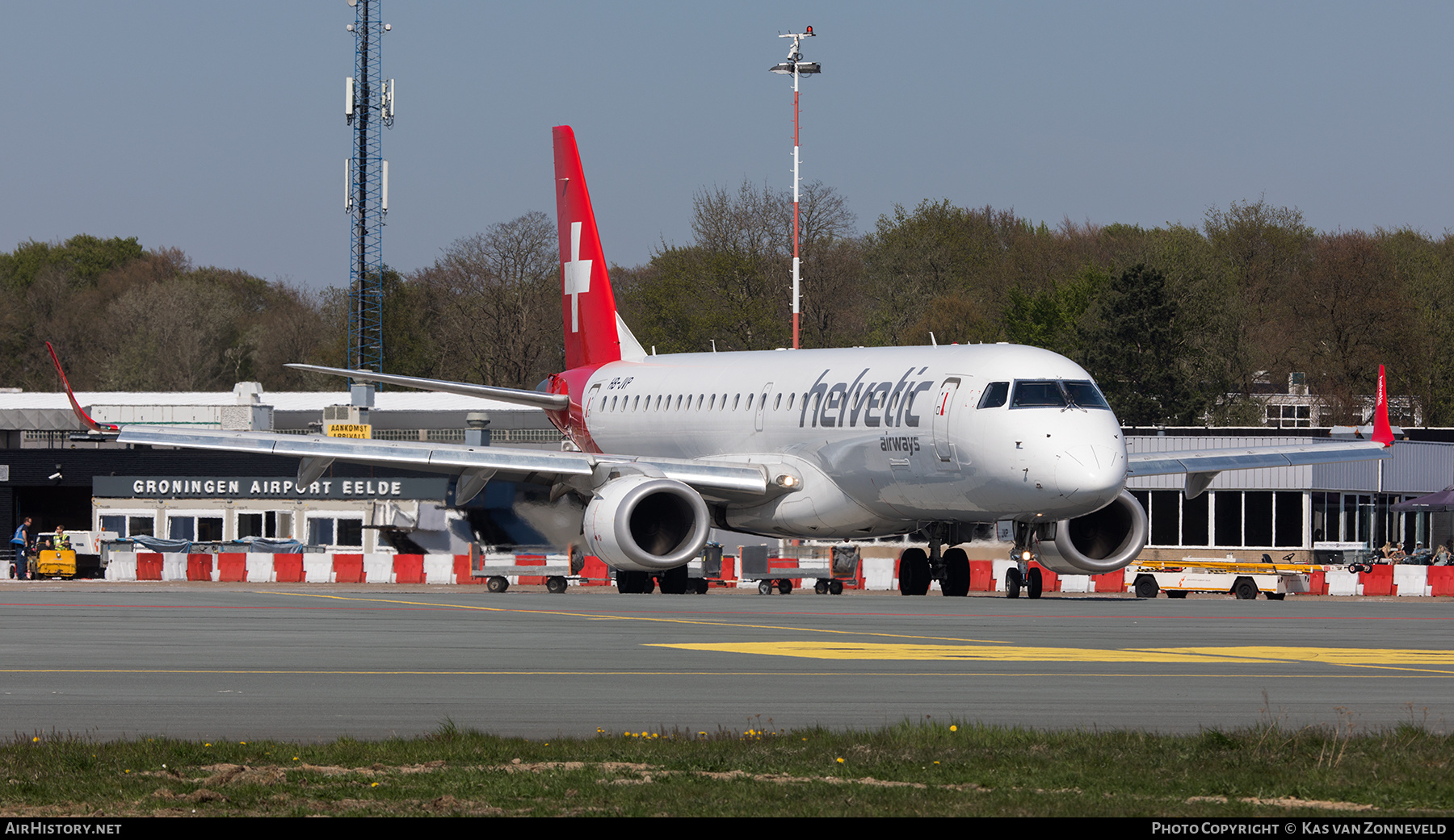 Aircraft Photo of HB-JVP | Embraer 190LR (ERJ-190-100LR) | Helvetic Airways | AirHistory.net #598411
