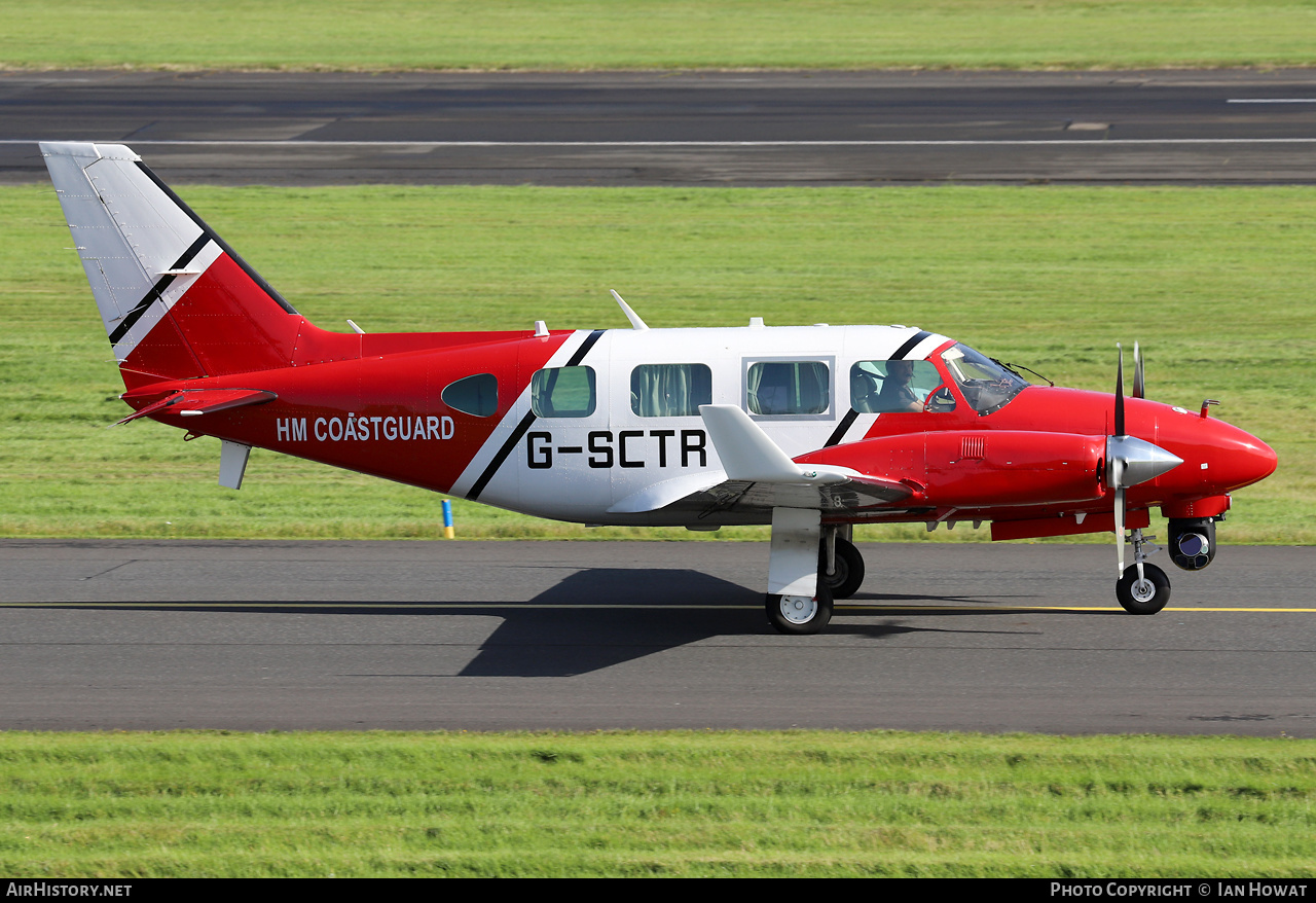 Aircraft Photo of G-SCTR | Piper PA-31-310 Navajo C/Colemill Panther Navajo | HM Coastguard | AirHistory.net #598471