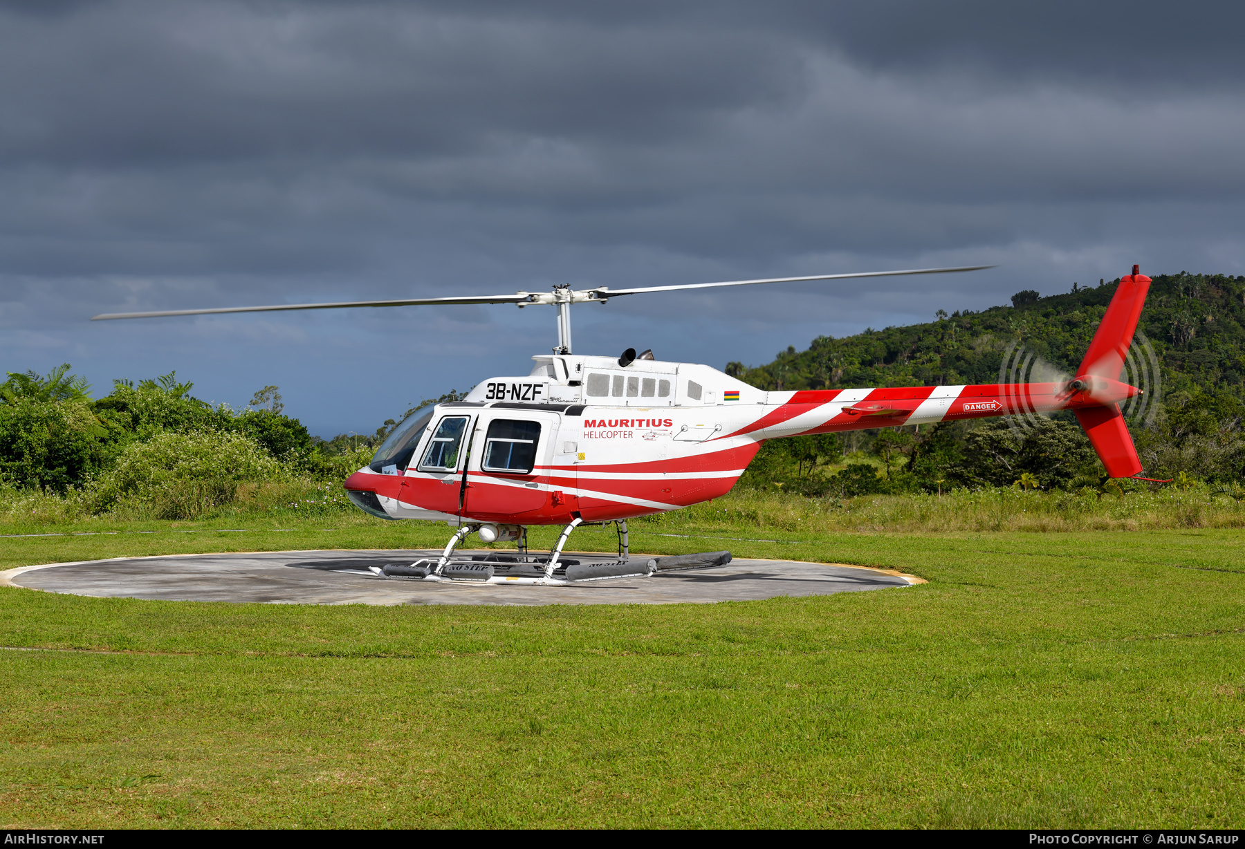 Aircraft Photo of 3B-NZF | Bell 206B-3 JetRanger III | Mauritius Helicopter | AirHistory.net #598498